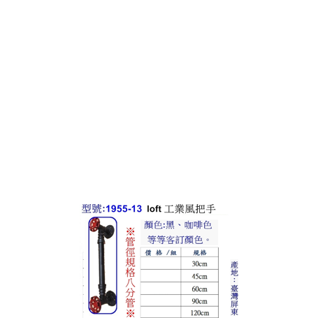 LoFt工業風把手