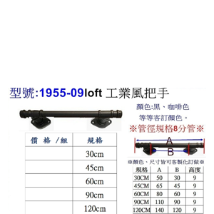 菱角固定座  LoFt工業風把